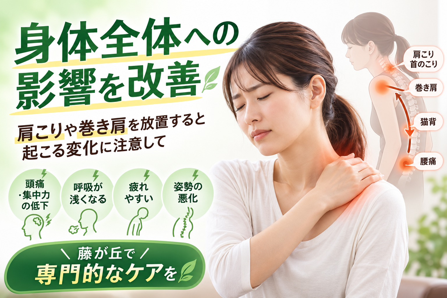 肩こりを関節から整える | 愛知県藤が丘の接骨院ならもりや接骨院 藤が丘院